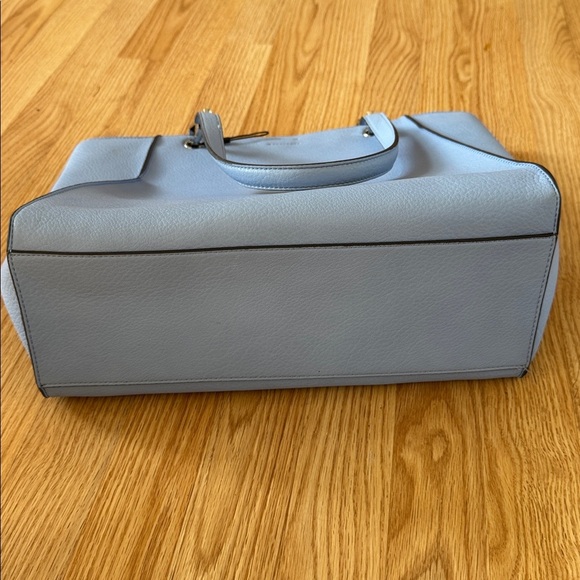 Calvin Klein Vegan Pebbled Leather Reyna North/South Tote. Periwinkle blue. - Picture 9 of 9